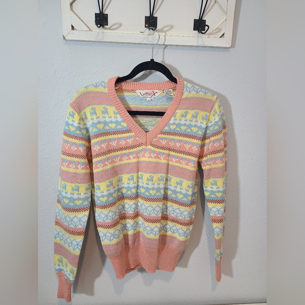 Vintage Licorce pastel sweater